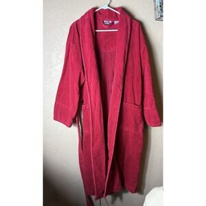 Delicate Spa sz large robe long Red With Tie Rope